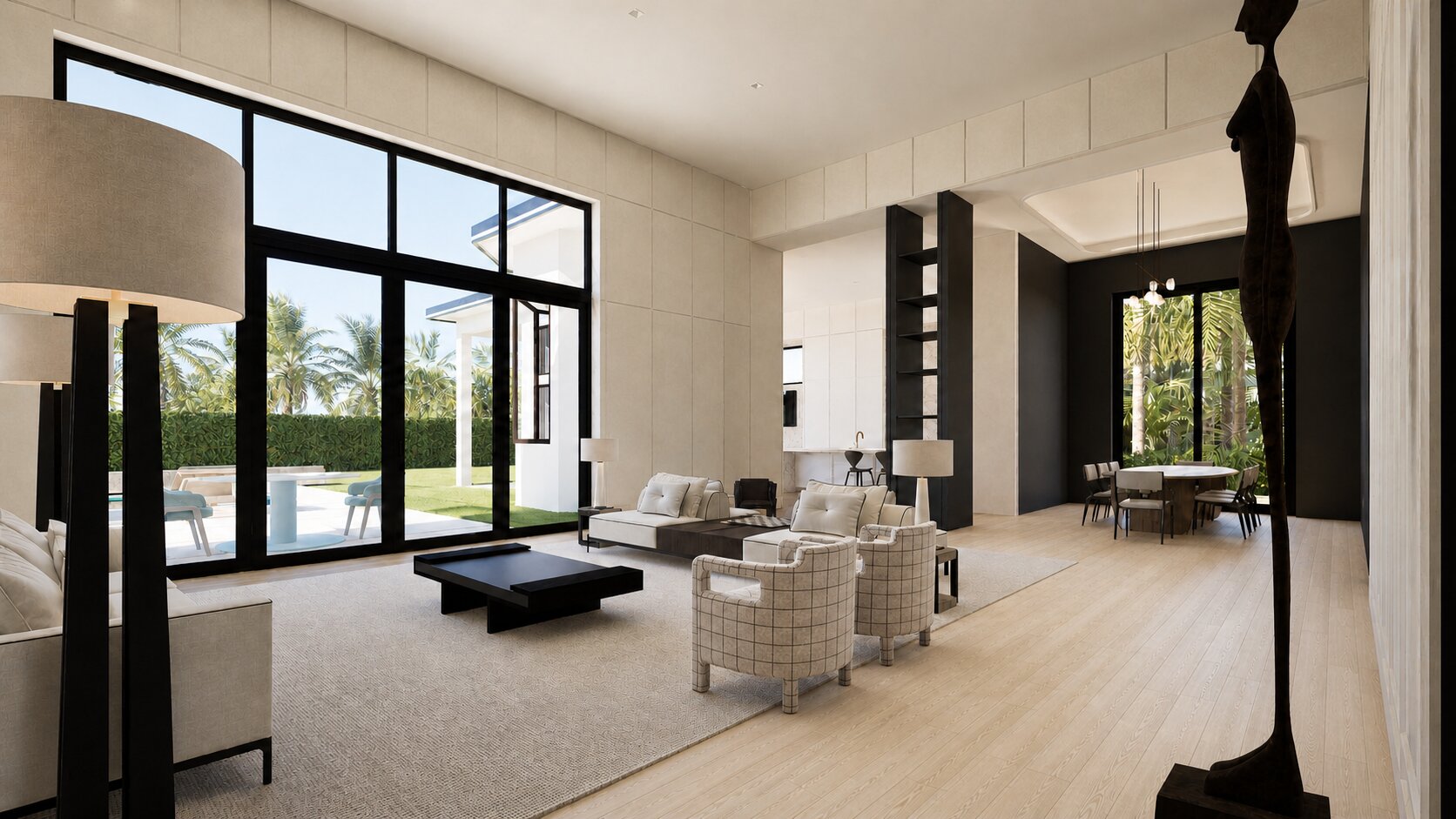 Living room, 7016 Mandarin Residence